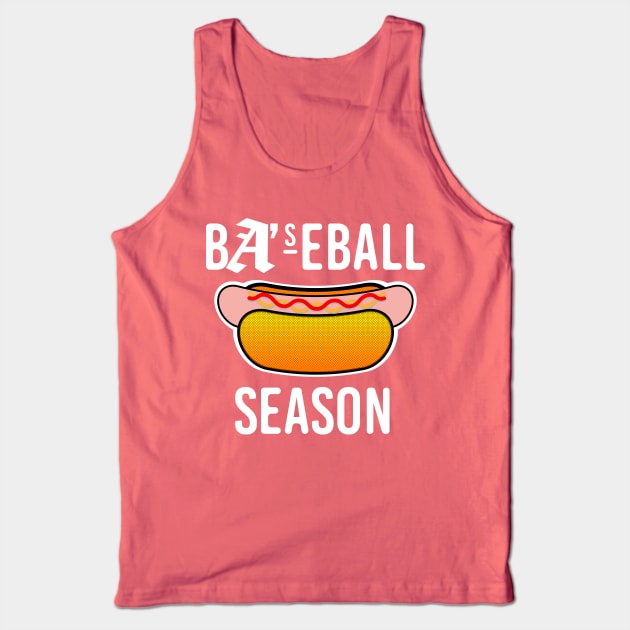 Baseball Season - Hotdog (white) Tank Top by mikelcal